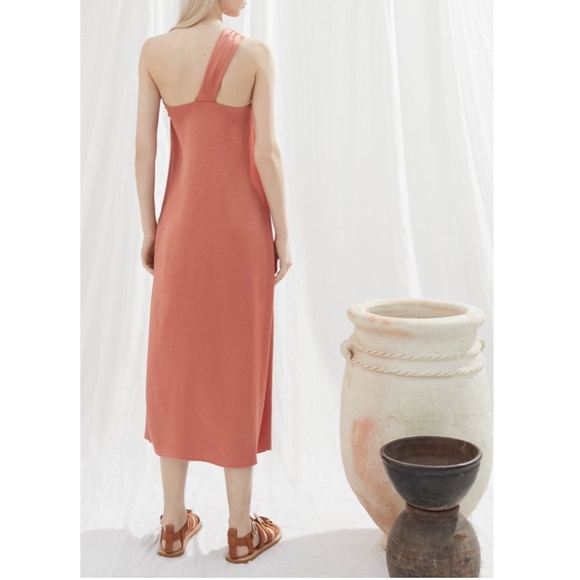 442. NANUSHKA Zena Twisted Front Langostino Dress $608 NWT Small - Picture 2 of 3